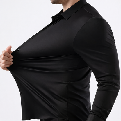 Caresio | Komforthemd – Knitterfrei Stretch