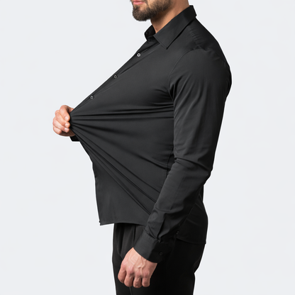 Caresio | Komforthemd – Knitterfrei Stretch